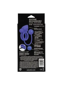 Punjivi ponderisani dvostruki erekcioni prsten sa vibracijama Dual Rockin ' Rim Enhancer