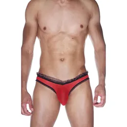 Muške gaćice crvene sa crnim volanima