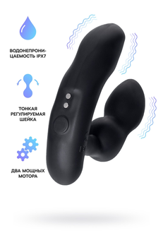 Lovense Edge 2 stimulator prostate, silikon, Crna, 12,4 cm