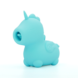 Vibracioni masažer Unihorn-Mount'n Peak sa stimulacijom uvule, svetlo plava