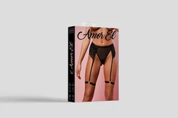 S / M crne ženske gaćice sa pojasom