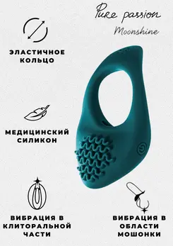 Erekcija vibrokolco Pure Passion Moonshine Green