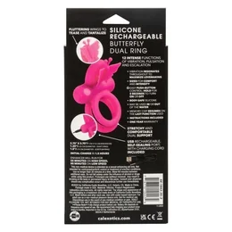 Punjiva erekcija vibracioni prsten Silicone Rechargeable Dual Butterfli Ring