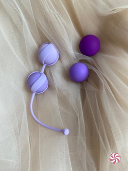 Komplet Zamenljivih Vaginalnih Kuglica Love Stori Valkirie Purple