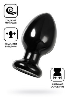 Analna čaura TOIFA Popo Pleasure Cetus α, PVC, Crna, 11,5 cm, Ø 6,2 cm