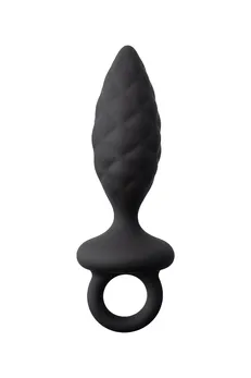 Erotist strob s - size Analni čep, silikon, Crna, 11,7 cm