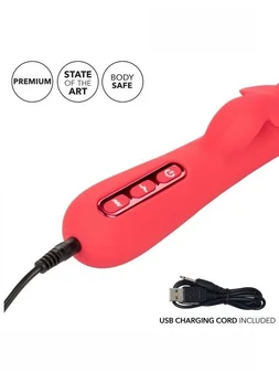 Višebrzinski vibromasažer zec sa funkcijom pulsirajući uticaj Throb Flutter