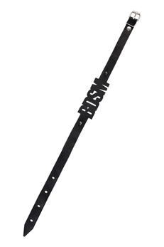 Choker Pecado BDSM, sa šiljcima, koža, crna