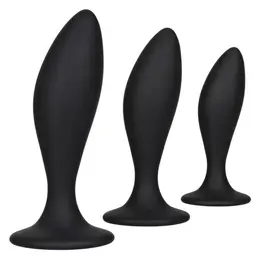 Silicone Curve anal kit set od tri čep