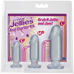 Analni dildo 3 kom prozirni