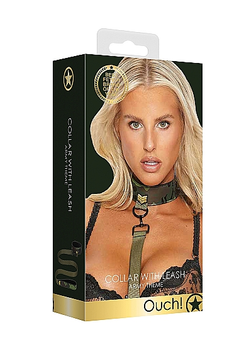 Ogrlica sa povodcem Collar With Leash-Army Theme