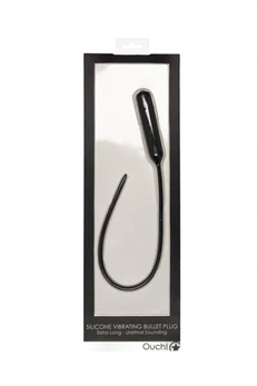 Stimulator uretre sa vibracijama Silcone Vibrating Bullet plug Ektra Long