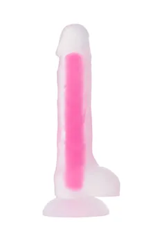 Dildo, sjaj u mraku, Beiond bi Toifa, Peter Glov, silikon, proziran, 22 cm