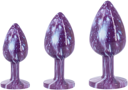 Emajlirani aluminijumski Analni čep sa ljubičastim kristalom