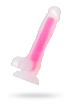 Dildo, sjaj u mraku, Beiond bi Toifa, Peter Glov, silikon, proziran, 22 cm