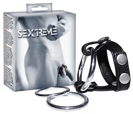 Podhvat na skrotuma sa 3mя prenosivi эrekcionnыmi prstenovima Leder-Riemen