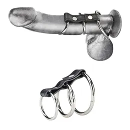 Stezaljka za penis od tri metalna prstena 3 ring Gates Of Hell