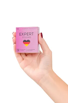 Ekpert studded Germani kondomi 3 kom. (pripijeni, tačkasti)