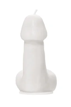 Sveća Pecado BDSM Penis srednji, bela, 47 gr.