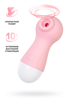 Vakuumski talasni stimulator Flovetta Ikora, silikon, roze, 9,8 cm