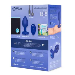 Vibrirajuća čaura Vibrating Jevel plug L / XL boja plavi safir