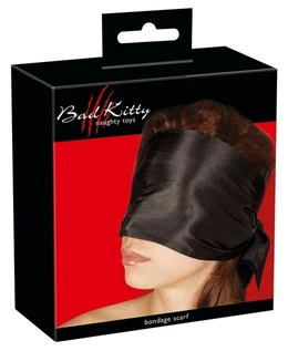 Široki šal za oči Crni Bad Kitti Bondage Scarf