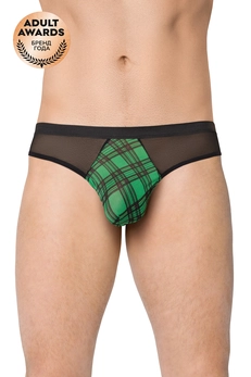 Muške gaćice sa kariranom umetnutom softline kolekcijom crne M / L