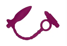 Vibromasažer prostate sa erekcionim prstenom roze 11,5 cm