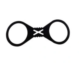 Okovi na nogama silikonski crni