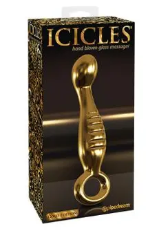 Analni stimulator icicles Gold Edition g04-Gold 17,7 cm