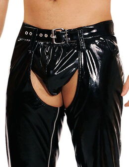 Vinil pantalone crni muški crni nivo m