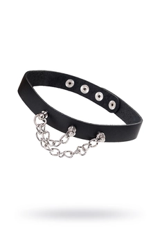 Choker stvari-Trbušnjaci sa lancima koža crna