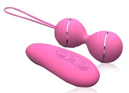 Himan vibracione vaginalne kuglice sa daljinskim upravljačem svetlo ružičaste
