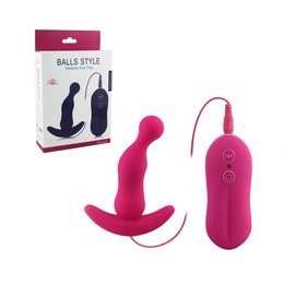 Analna čaura sa vibracijama Balls Stile ružičasta 10 cm