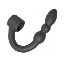 Široki prsten za erekciju sa analnim stimulansom je crn