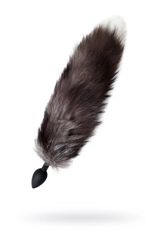 Analna glavčina sa repom crne lisice srednje crne 8 cm