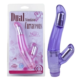 Vibracioni masažer dual stimulator curvaceous ljubičasta