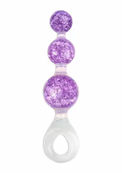 ToyJoy Crystal Trio Medium analni čep od tečnog silikona sa svetlucavim dizajnom