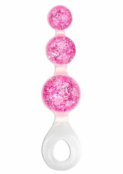 ToyJoy Crystal Trio Medium analni čep od tečnog silikona sa svetlucavim dizajnom