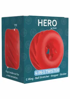 ToyJoy Hero 4-in-1 Twister Ring fleksibilni višenamenski intimni sistem