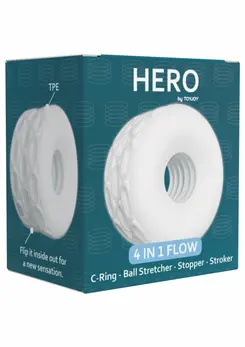 ToyJoy Hero 4 u 1 Flow Ring višenamenski intimni sistem crni