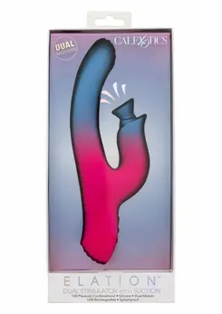 CalExotics Dual Stimulator vibrator sa usisavanjem fleksibilni silikon roze