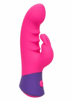 Bunny silikonski vibrator za intimno zadovoljstvo sa 10 modova vibracije vodootporan USB roze