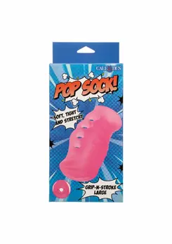 Grip-N-Stroke Large intimni masturbator sa teksturisanim dvostrukim ulazom, crni