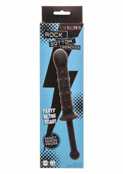CalExotics Bendy Beaded Probe fleksibilna silikonska dvostrana sonda u crnoj boji