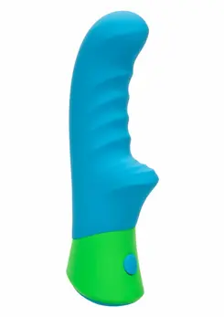 Ridged G vibrator sa dvostrukom stimulacijom od medicinskog silikona, vodootporan i punjiv preko USB kabla