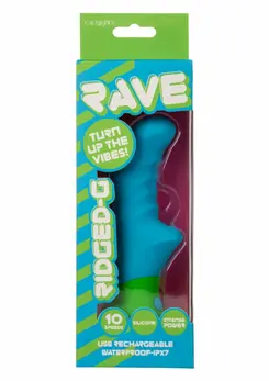 Ridged G vibrator sa dvostrukom stimulacijom od medicinskog silikona, vodootporan i punjiv preko USB kabla