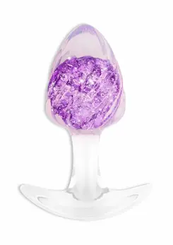 ToyJoy Crystal Plug Medium tečni silikon glamurozan izgled 8713221845078