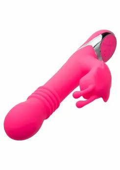 Kissing Butterfly multifunkcionalni silikonski vibrator u roze boji