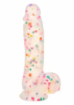 Party Boy Studs silikonski model 15.25 cm sa vakuum postoljem, crni
